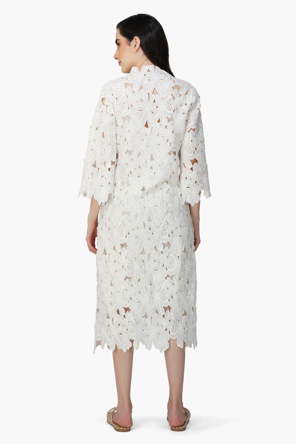 Peral Lace Flower Cover Up Dress - Image 4