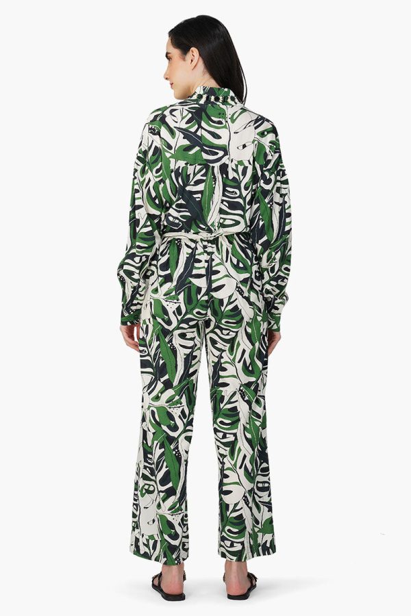 Green Birch Tropical Printed Jumpsuit - Image 4
