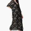 Silver Black Foil Printed Kaftan - Image 2