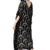 Silver Black Foil Printed Kaftan - Image 4