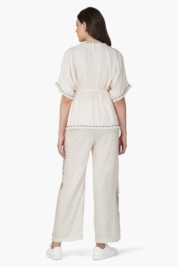 Palm Queen Embellished Short Cover Up - Image 5