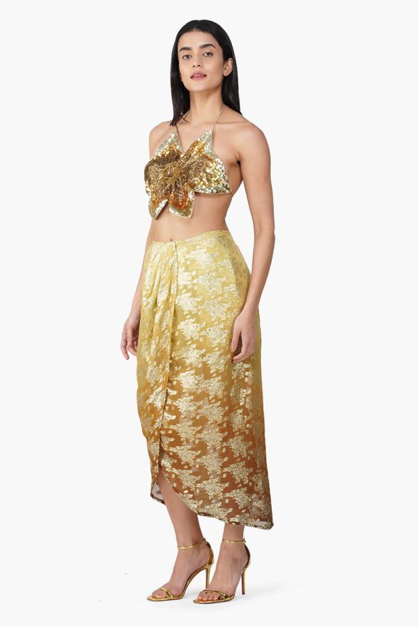 Golden Rose Embellished Top - Image 3