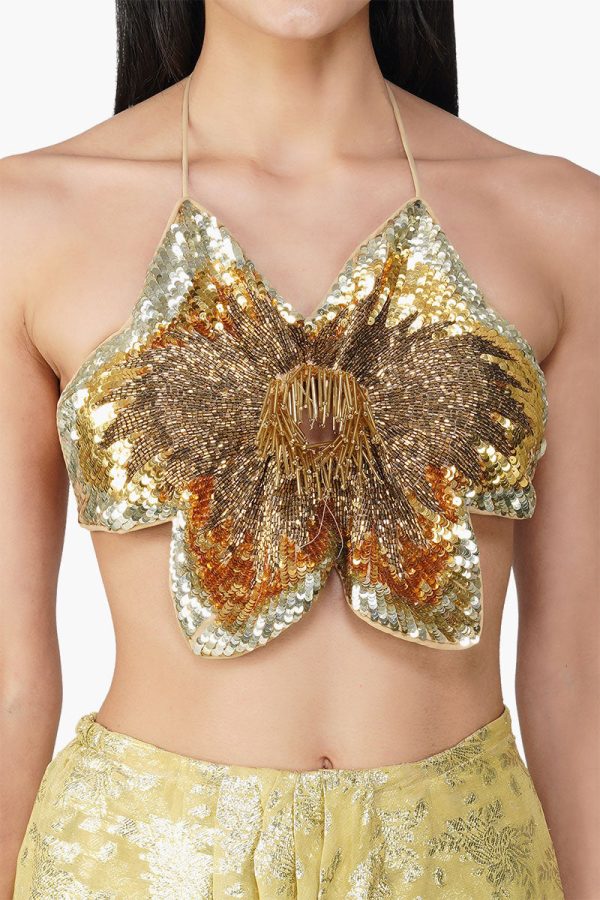 Golden Rose Embellished Top - Image 5