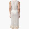 Delyssa Crochet Lace Fabric Fringes Cover Up - Image 4
