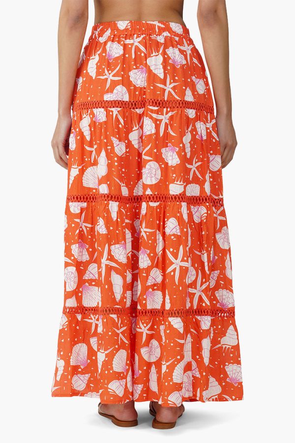 Cassie Shell Printed Maxi Skirt - Image 5