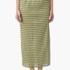 Green  Chevron Crochet Lace Fabric Skirt - Image 2
