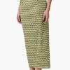 Green  Chevron Crochet Lace Fabric Skirt - Image 4