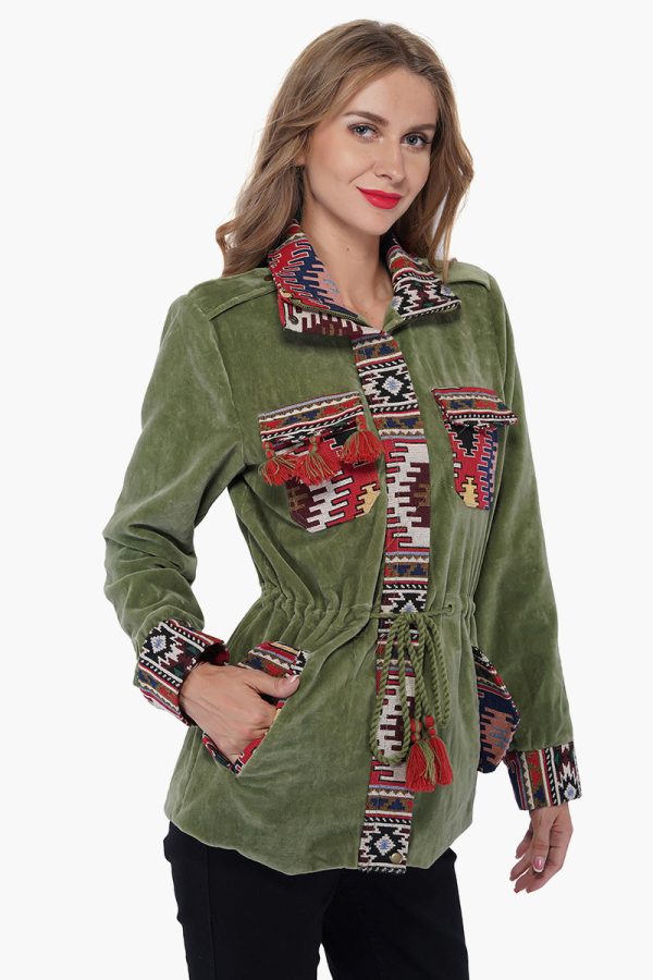Loden Frost Jacquard Parka Jacket - Image 2