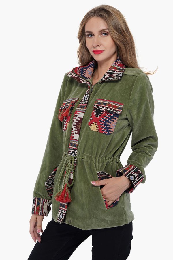 Loden Frost Jacquard Parka Jacket - Image 3