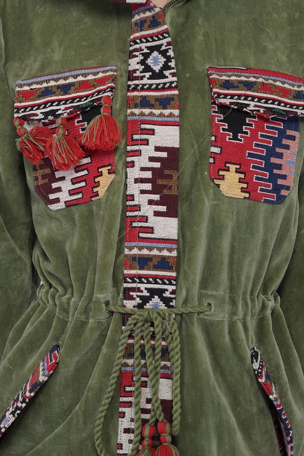 Loden Frost Jacquard Parka Jacket - Image 5