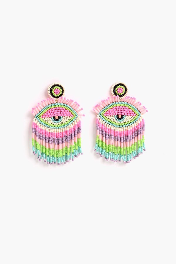 Pink Lazy Eye Earrings