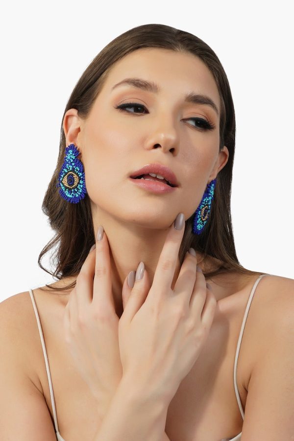 Smokey Eye Evil Eye Earrings - Image 2