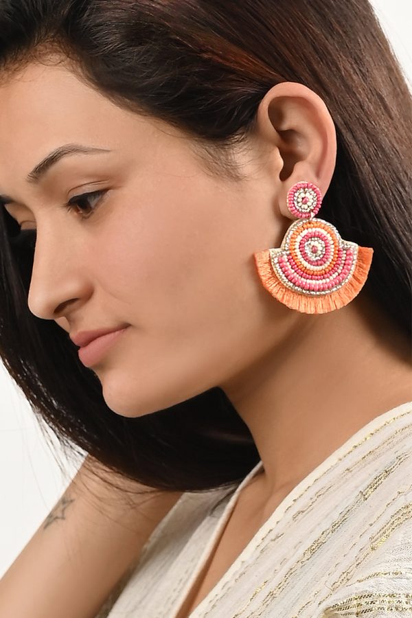 Sunburst Embellished Earrings - Image 2