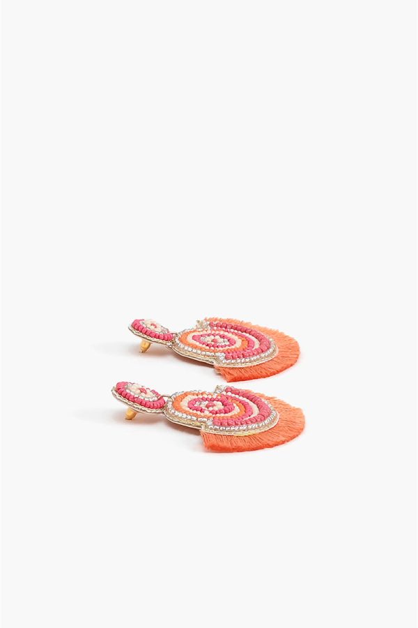 Sunburst Embellished Earrings - Image 3