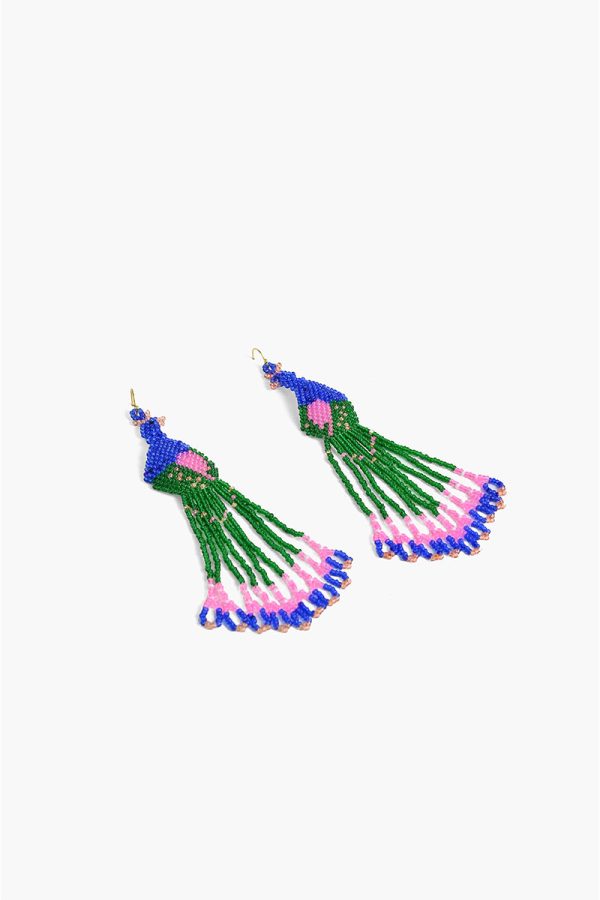 Peacock Plumes Earrings - Image 3