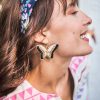 Luxe Butterfly Beaded Earrings - Image 3