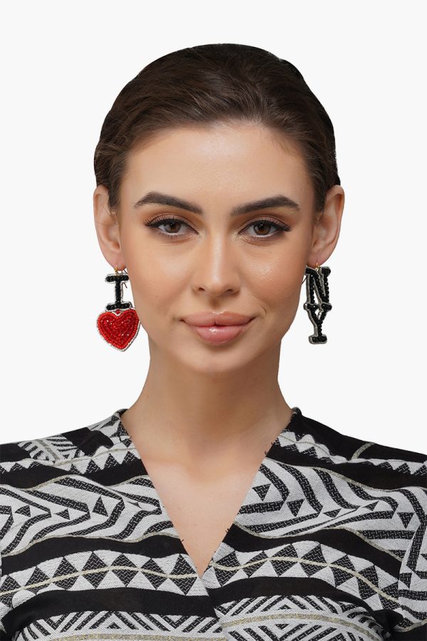 NY Beaded Earrings - Image 3