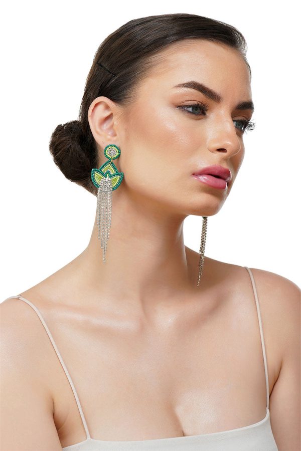 Summer Shine Beaded Earrings - Image 2