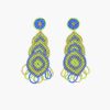 Blue Haze Beaded Earrings