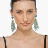 Blue Haze Beaded Earrings - Image 3