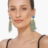 Blue Haze Beaded Earrings - Image 4