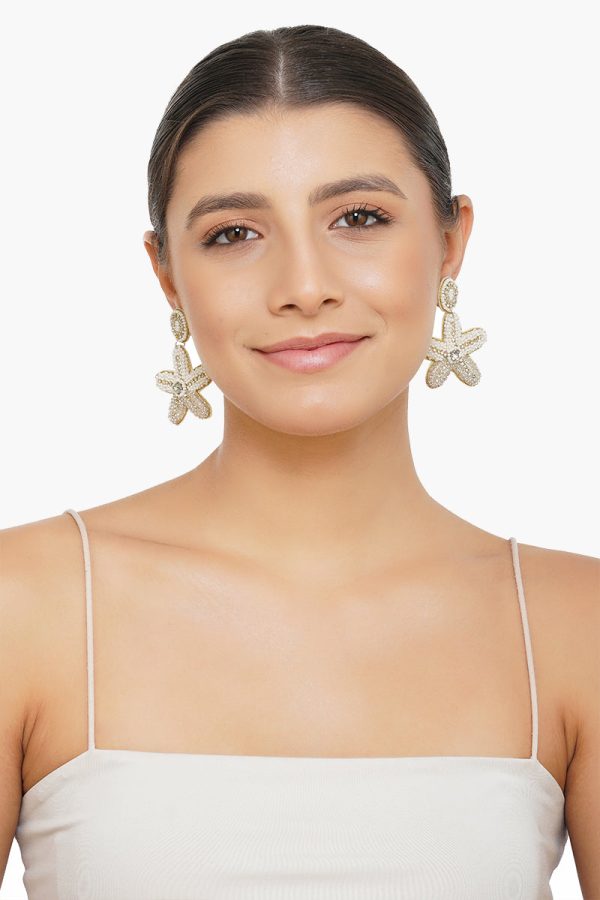 Pearl Stars Earrings - Image 2