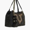 Luxe Love Tote - Hand Beaded Large Black Tote For Women - Image 3